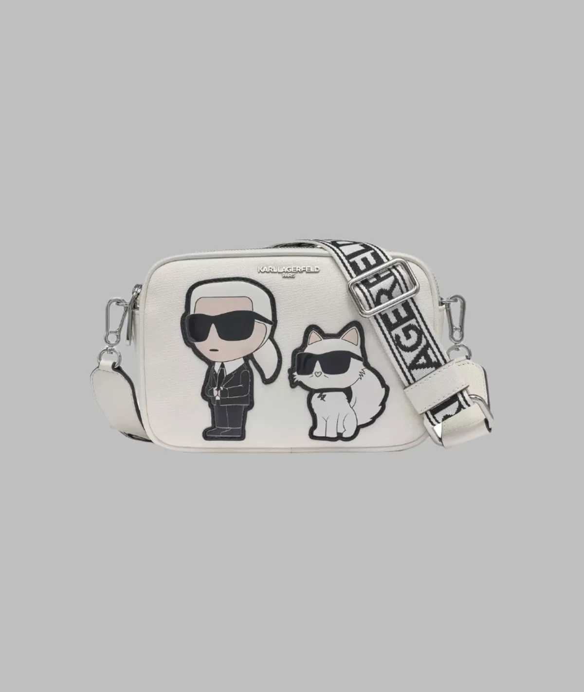 Karl Lagerfeld dámská kabelka, crossbody Maybelle bílá