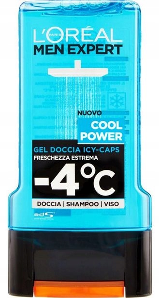 

Loreal Men żel pod prysznic Cool Power 300ml