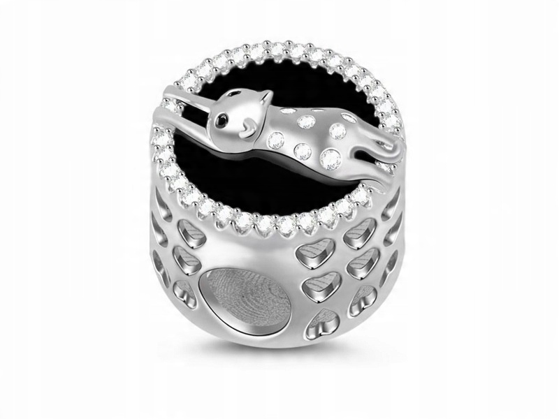 

Srebrny Koralik Charms Beads Leniwy Kot Lazy Cat