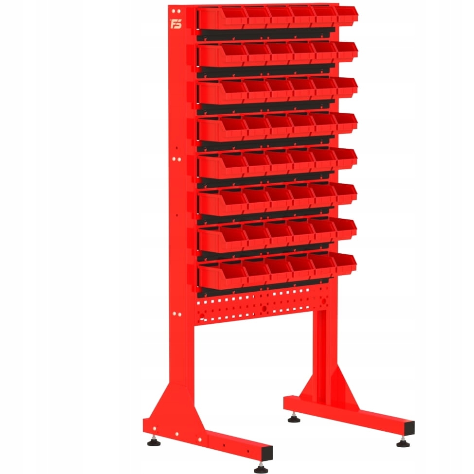 ST 70-14-P2 Stojak Narzędziowy w zestawie z listwa Kolor czerwony