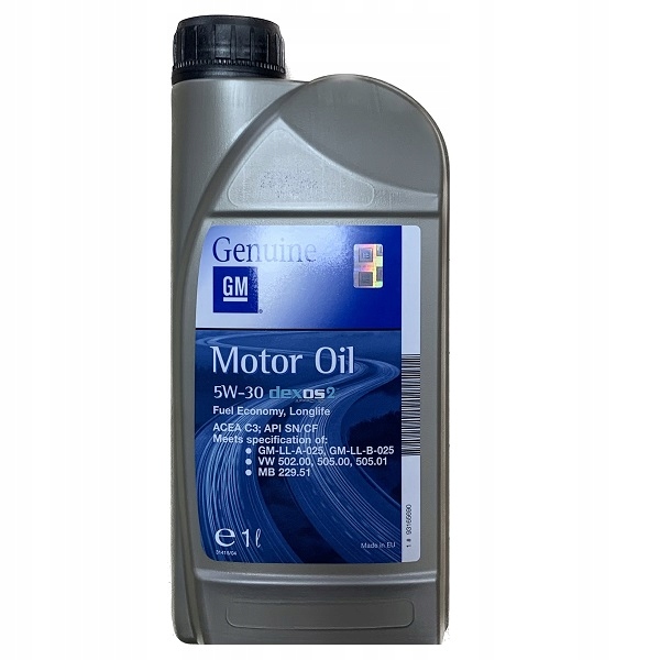 

Opel Gm 5W30 dexos2 C3 Dpf 505.01 olej 1L