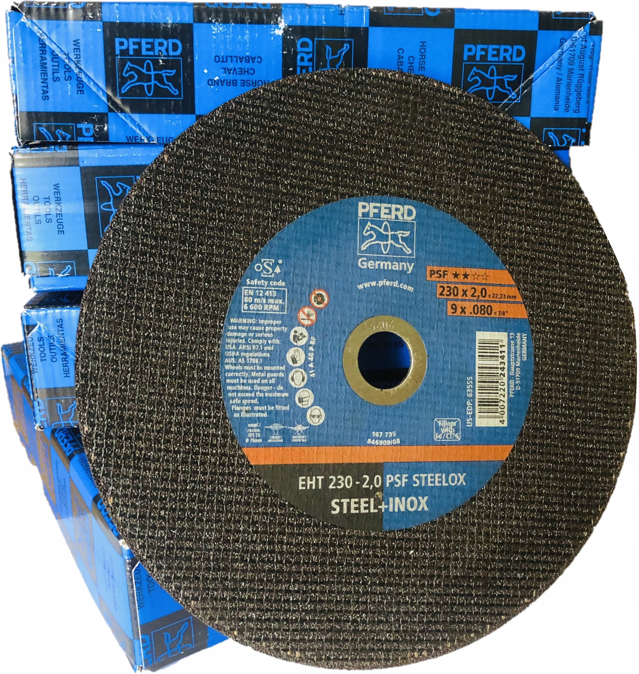 Pferd Tarcza do cięcia stali Inox 230x2 mm 100 szt