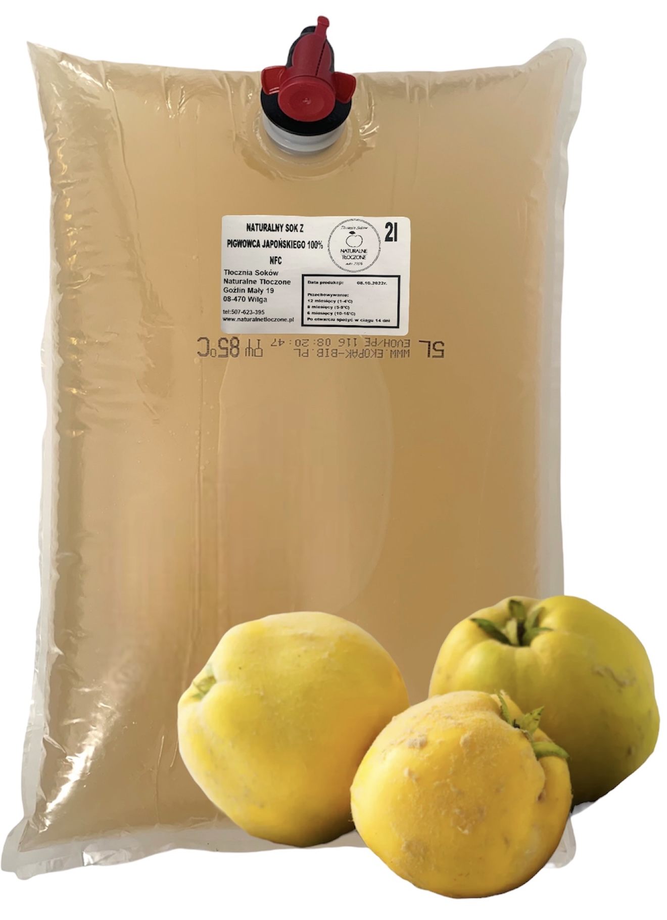 

Sok z pigwowca japońskiego 100% 2l (pigwowiec Nfc)