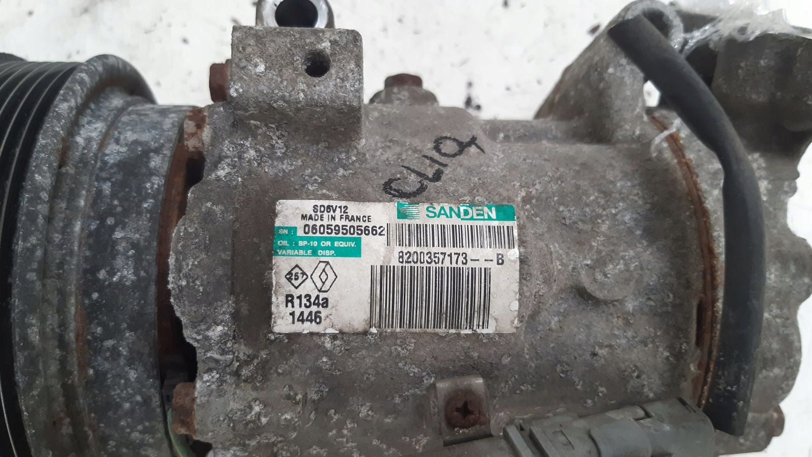 compressor of the air conditioning compressor; Renault Clio 3 III 3D 1,2 16V
