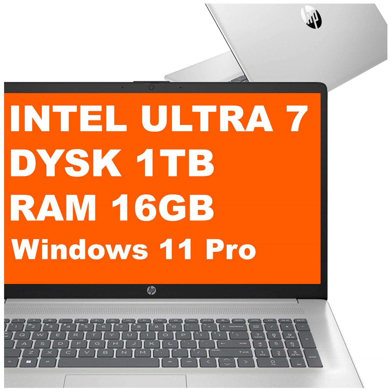 Laptop Hp Ai 17-cn Ultra 7 16GB 1TB Intel Graphics FullHD Win11 Pro Srebrny