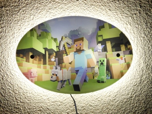 Lampka nocna ścienna MINECRAFT PILOT opc