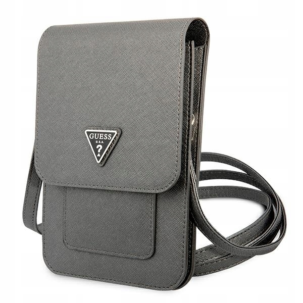 Guess Wallet Saffiano Triangle Logo Phone Bag – taška na smartphone a příslušenství