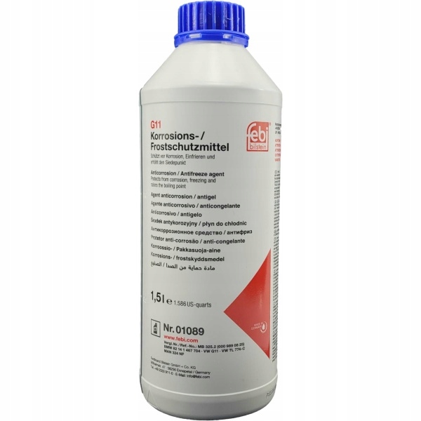 

Płyn Do Chłodnic Koncentrat G11 Niebieski 1.5L