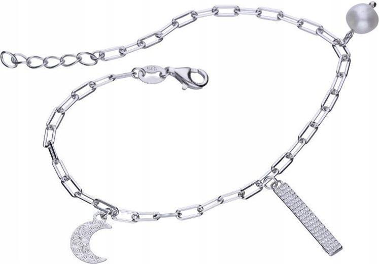 Stříbrný náramek 925 s přívěsky 2,80 g, moderní a módní jako dárek