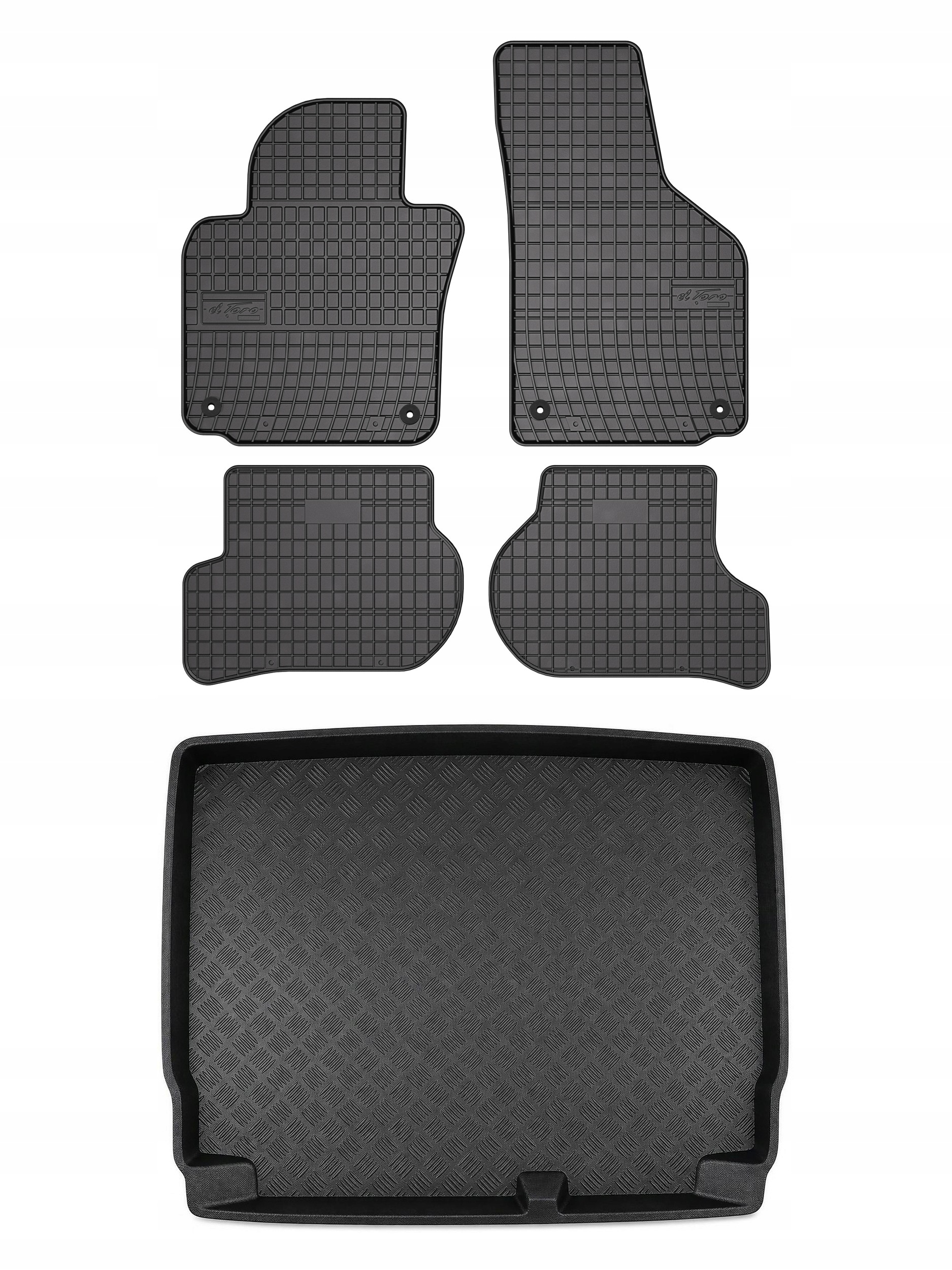 Gumové koberce SolidPRO rohož do kufru pro: Volkswagen Golf V 2003-2009