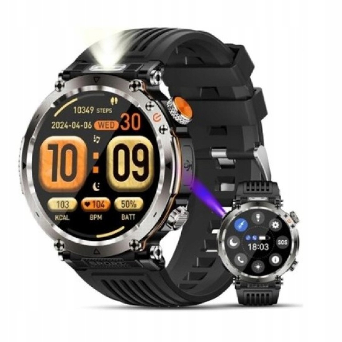 Smartwatch Sportowy HT30 L024-5 52mm 1,7 cala 600mAh