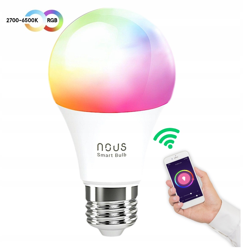 Żarówka inteligentna Nous P3 RGB 9W E27 800lm Marka Nous
