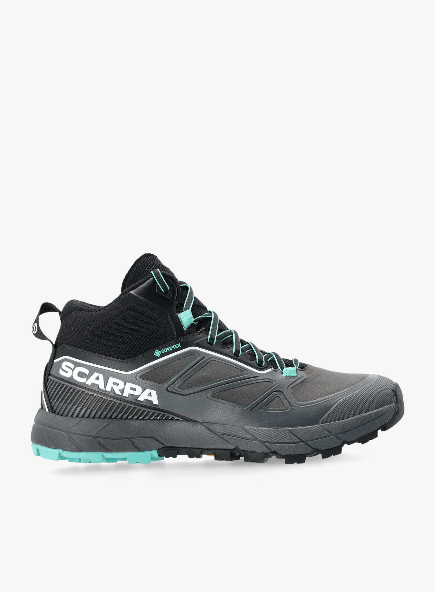 Dámské přístupové boty Scarpa Rapid Mid Gtx antracitová/tyrkysová barva 38,5