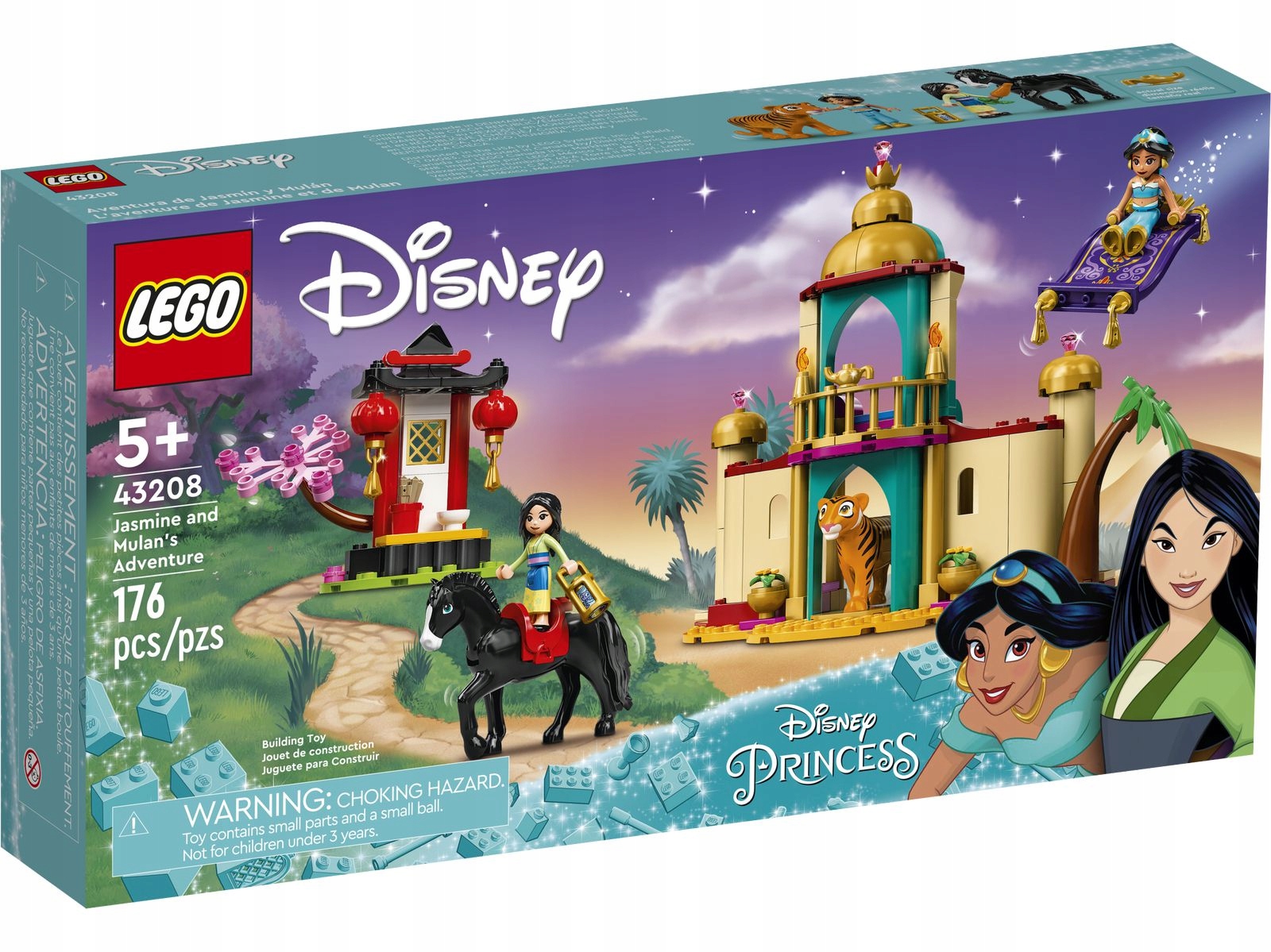 stavebnice Lego Disney 43208 Dobrodružství Jasmíny a Mulan