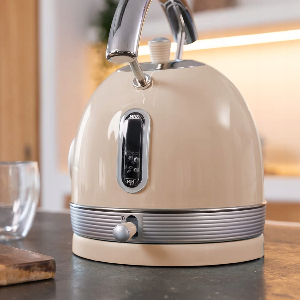 CECOTEC Czajnik Elektryczny 1,8L 2200W Stalowy Vintage Styl Beżowy — miniatura 3