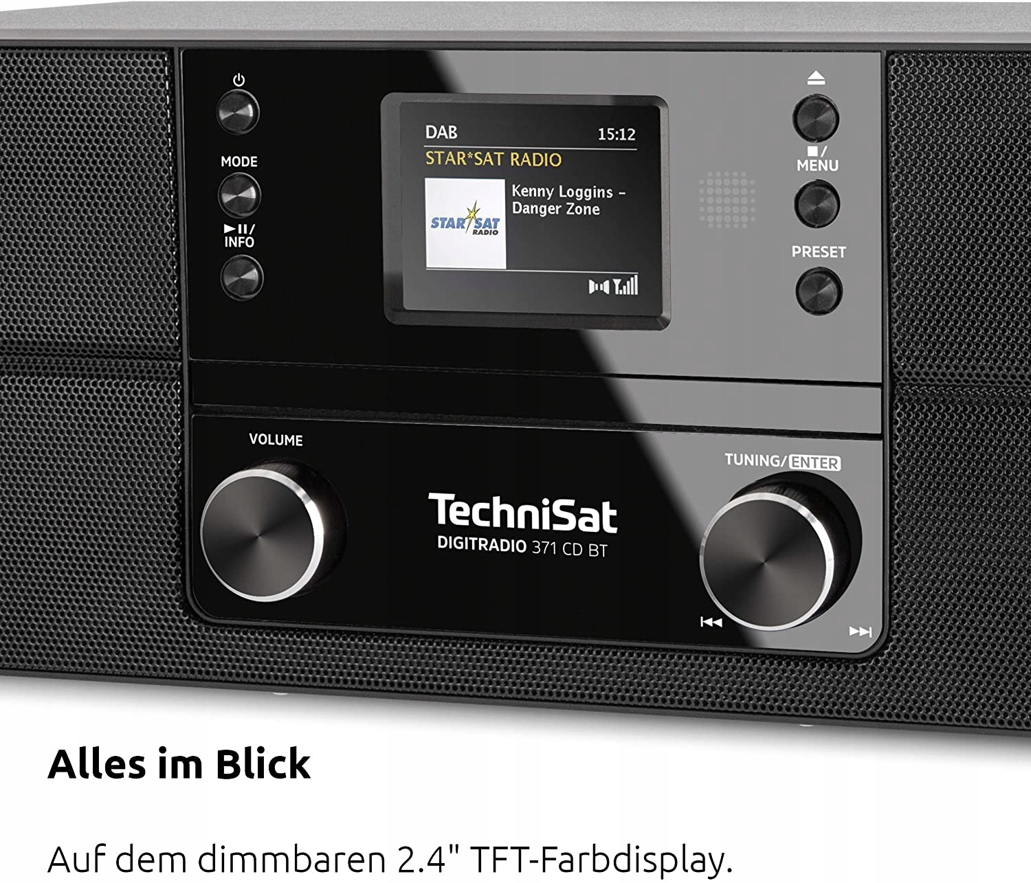 Radio Cyfrowe DigitRadio 371 CD BT TechniSat DAB+ Kolor czarny