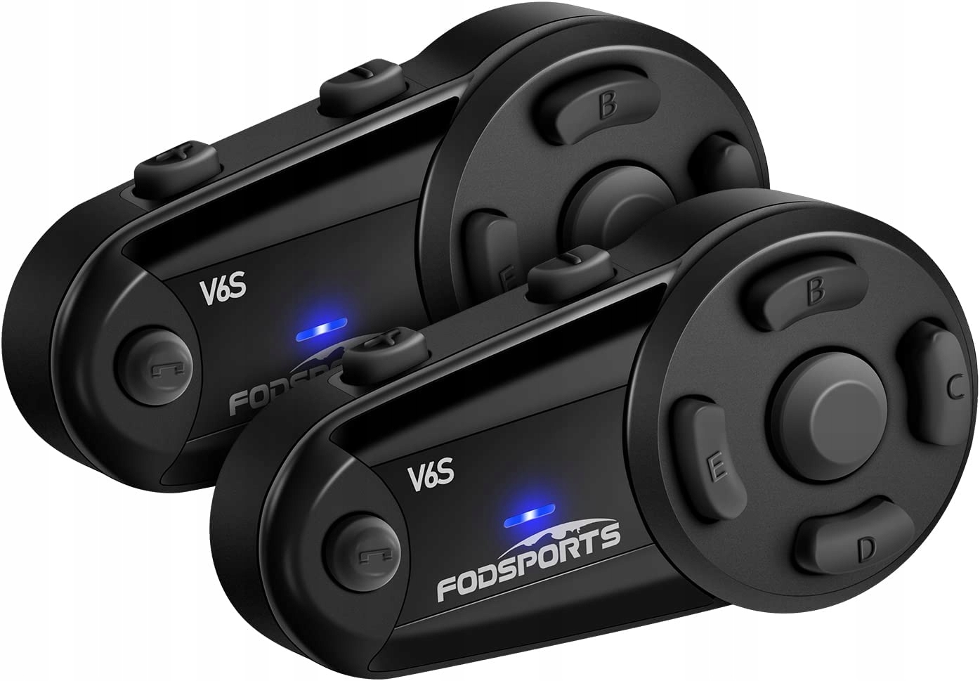 Fodsports V6S Interkom na motorku, dvojbalenie, Bluetooth Fm Rádio Usb Type-C