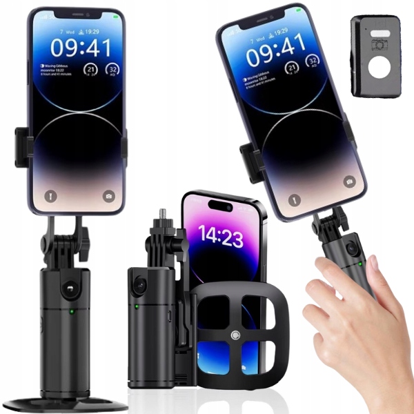 Gimbal Obrotowy Uchwyt na Telefon Śledzący Twój Ruch Statyw Stabilizator