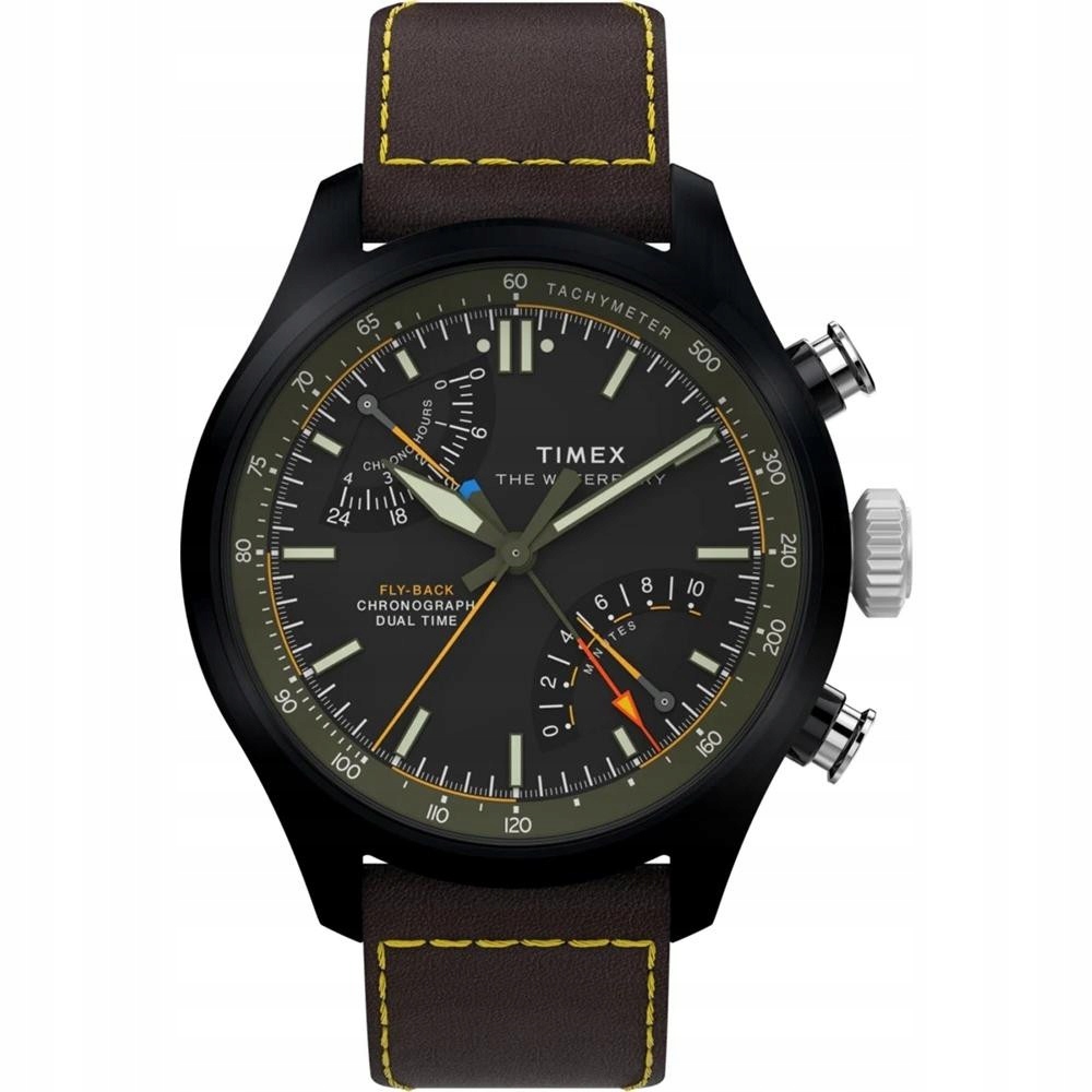 Pánské Hodinky Timex TW2Y70100, hnědý řemínek