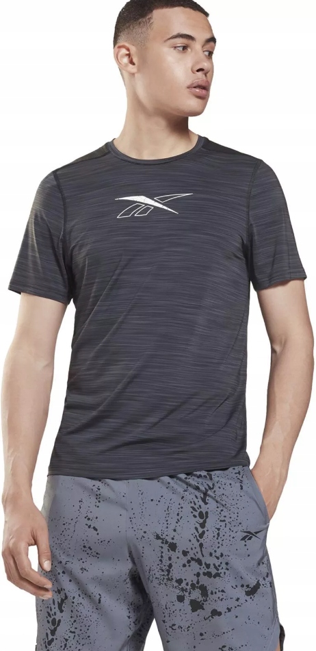 T-SHIRT MĘSKI KOSZULKA REEBOK SPORTOWA TRENINGOWA SIŁOWNIA CROSSFIT LEKKA