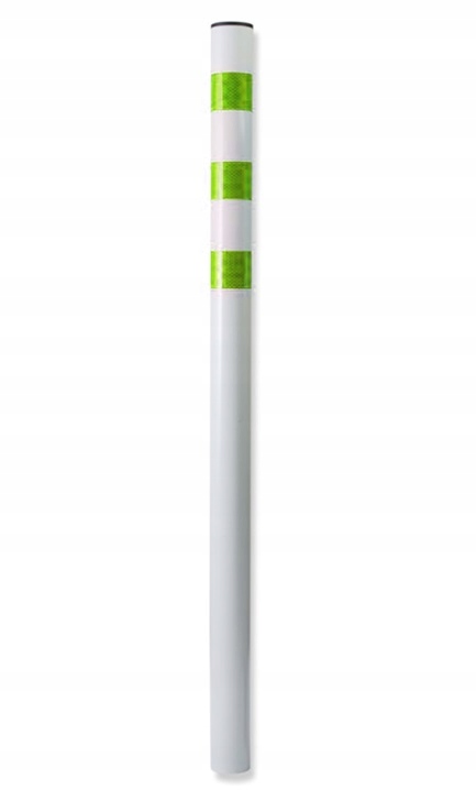 Reflexní silniční parkovací sloupek Bílý 110 cm Fi= 6 cm k zakopání