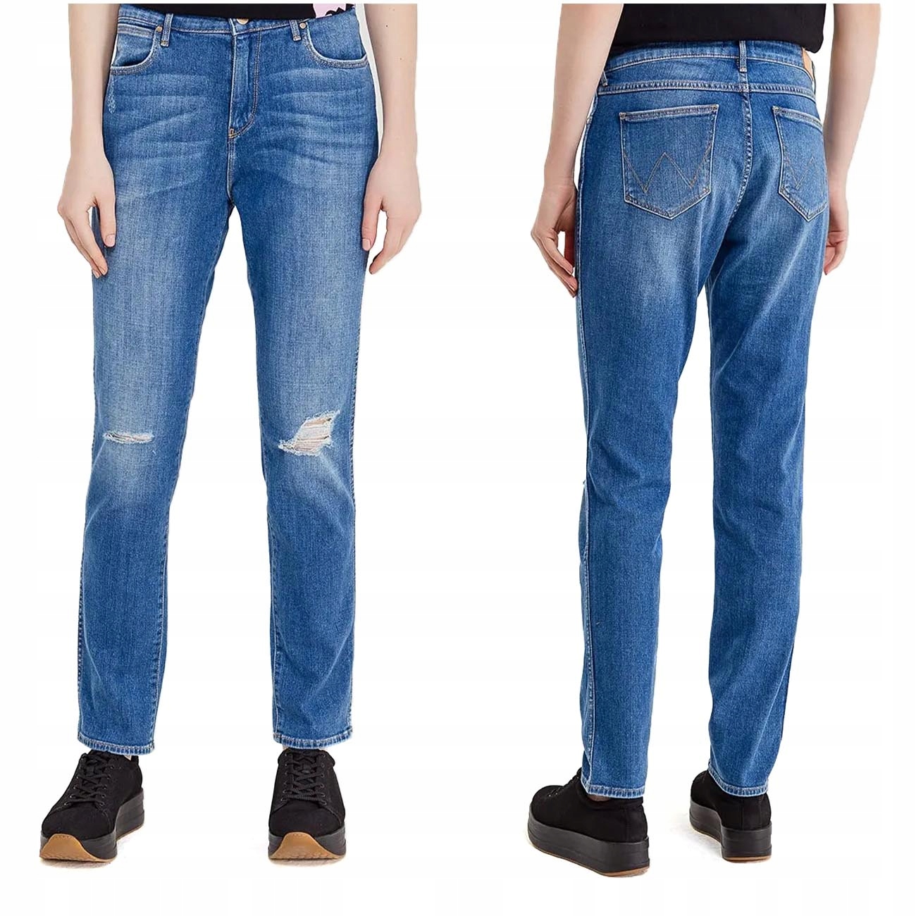 Rovné úzké nohavice Wrangler Boyfriend W30 L34 L/XL