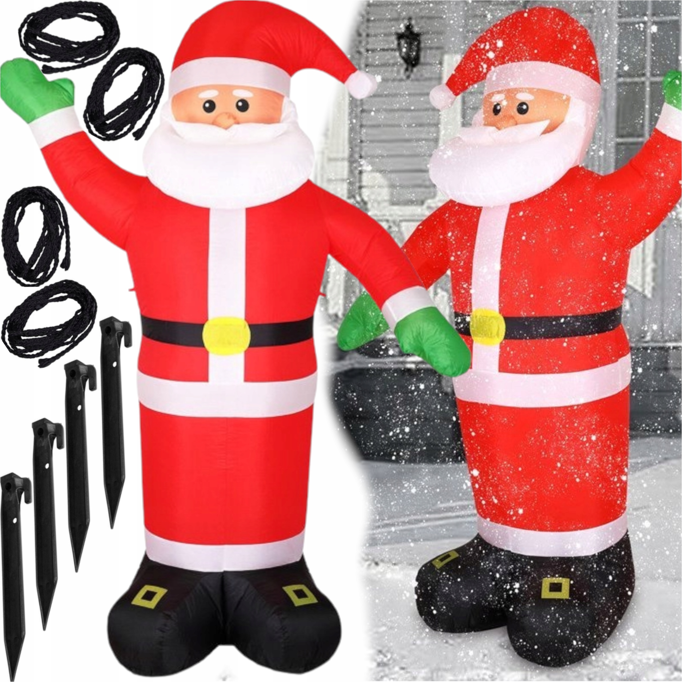 Obří Nafukovací Svatý Mikuláš 2v1 Do Zahrady I Domu 250cm XL