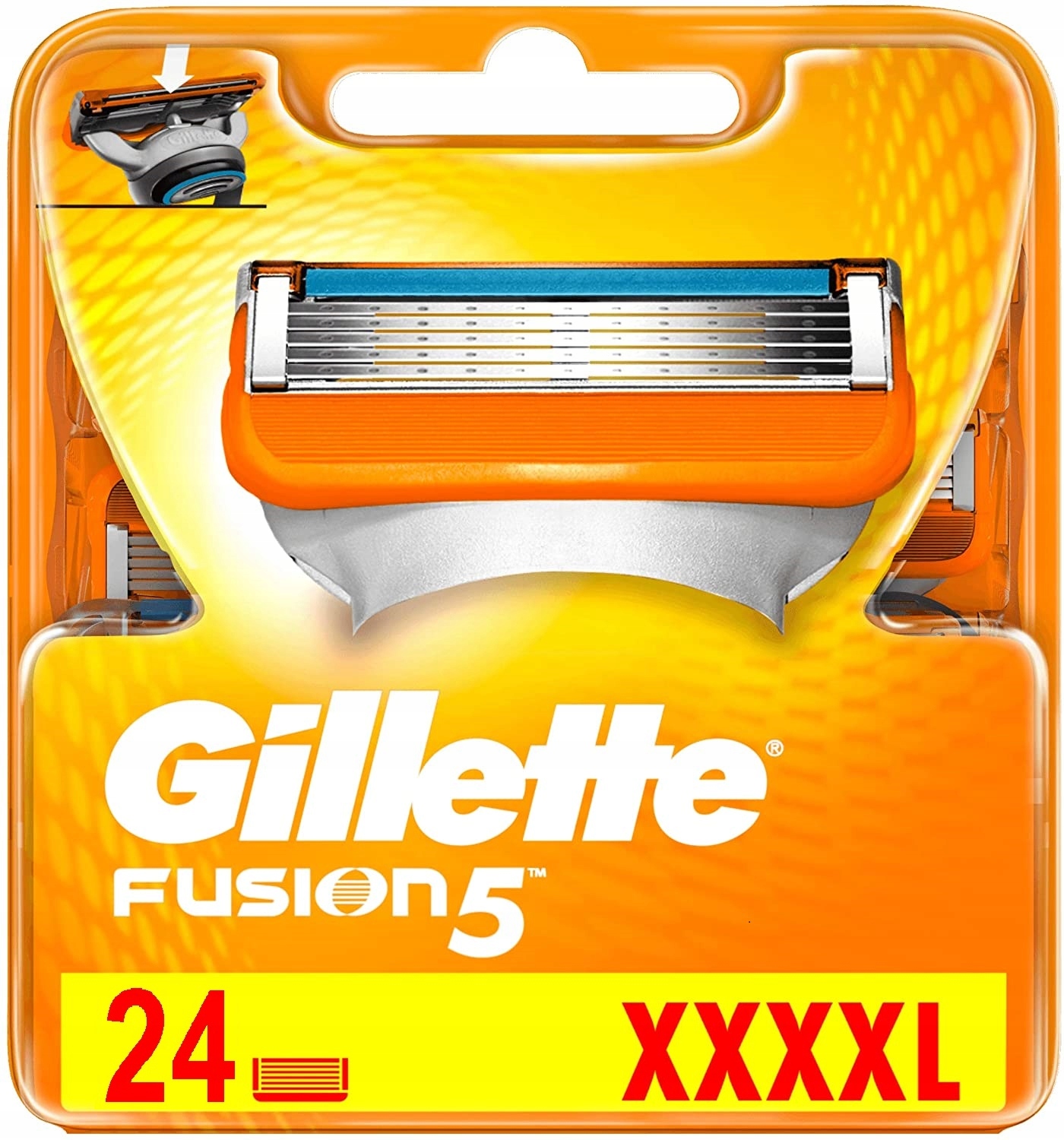 Gillette Fusion 5 náhradní čepele 24ks Uk XXXXL