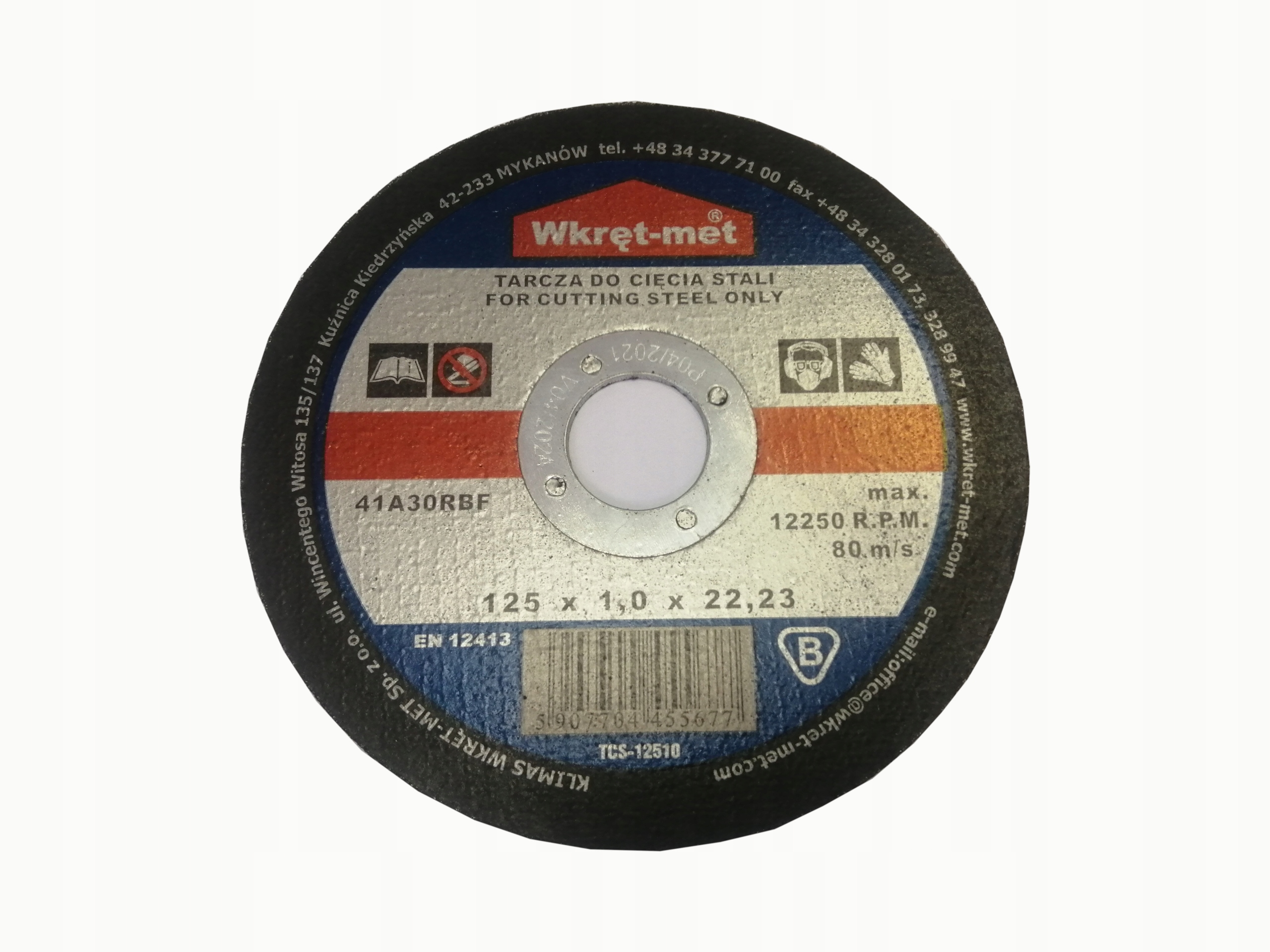 

Tarcza (10 szt.) do cięcia stali 125x1,0x22,23