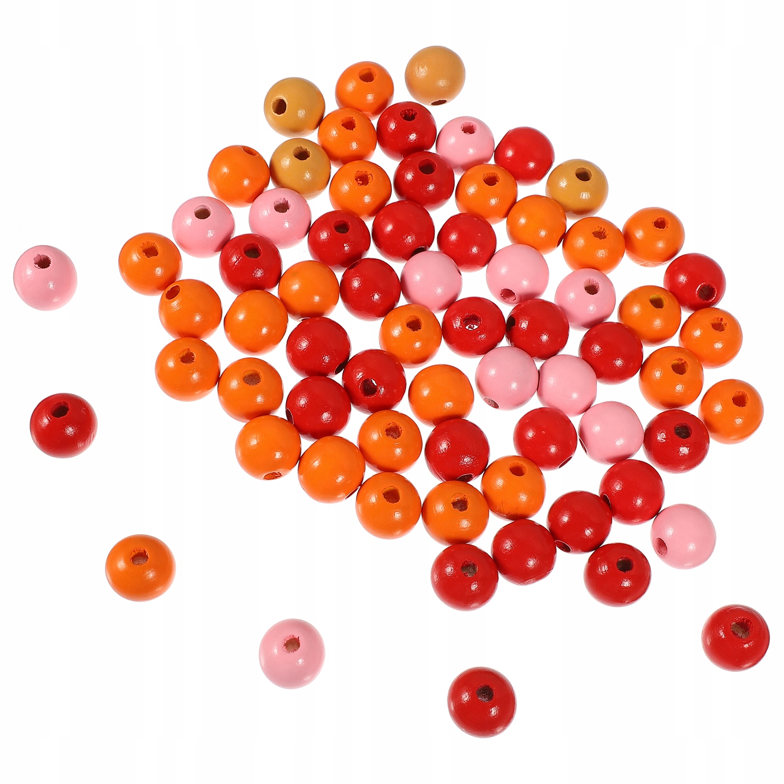 KOLOR DREWNIANY KORALIK 16MM PRODUKT KORALIKI DZIECIĘCE 200 SZT Marka bez marki