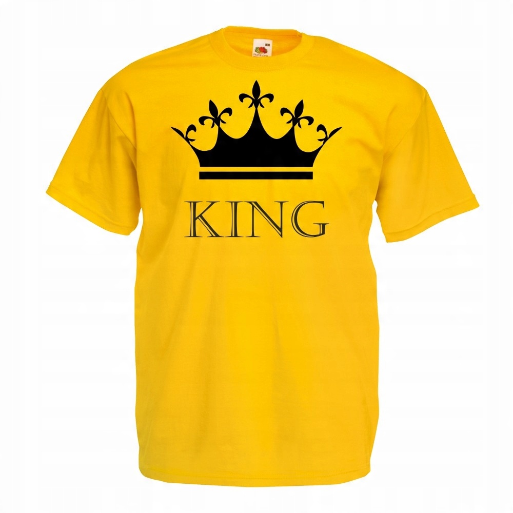 

Koszulka king król dla par XL żółta