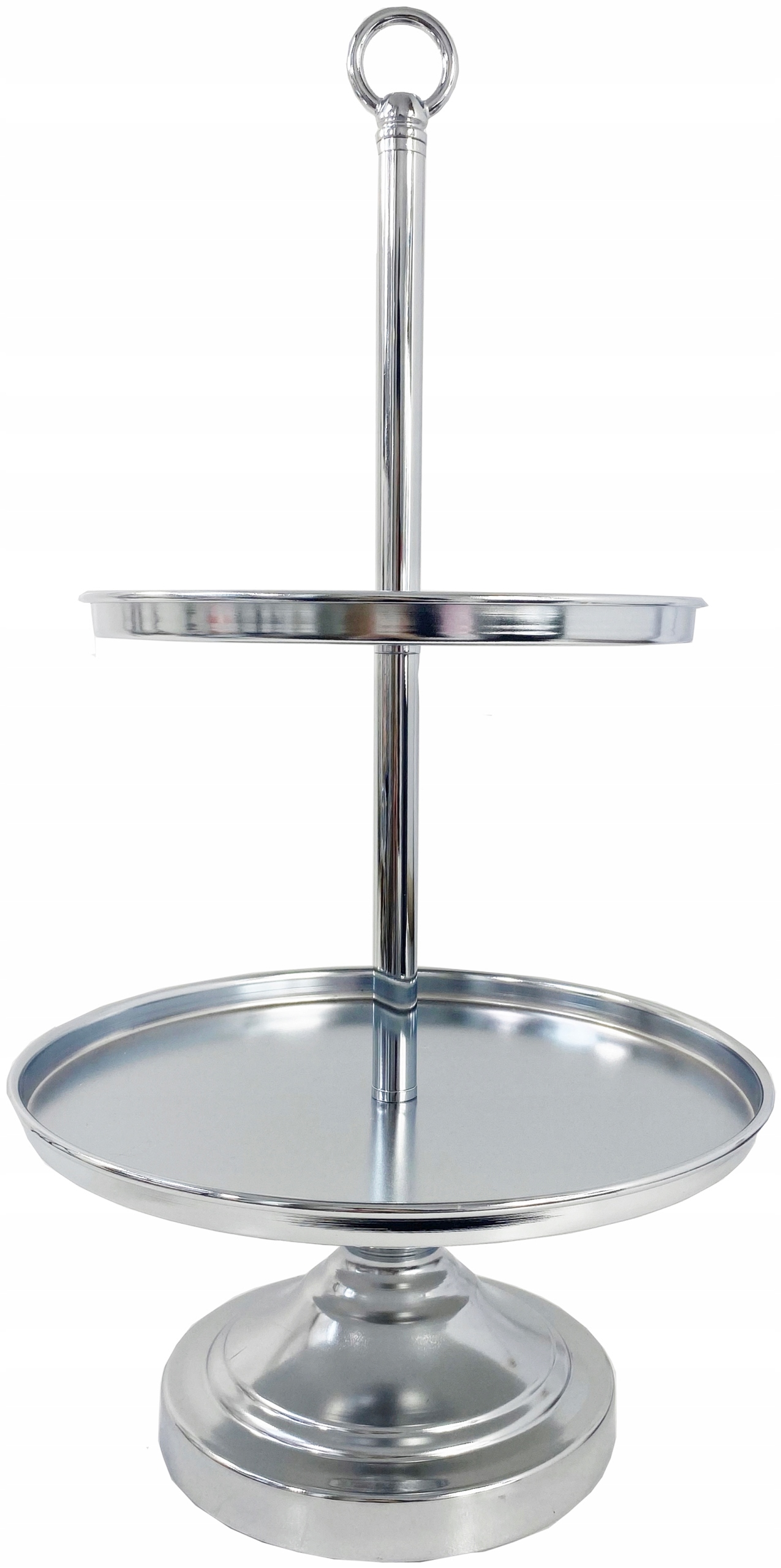 PATERA METALOWA NA CIASTA OWOCE BABECZKI SILVER