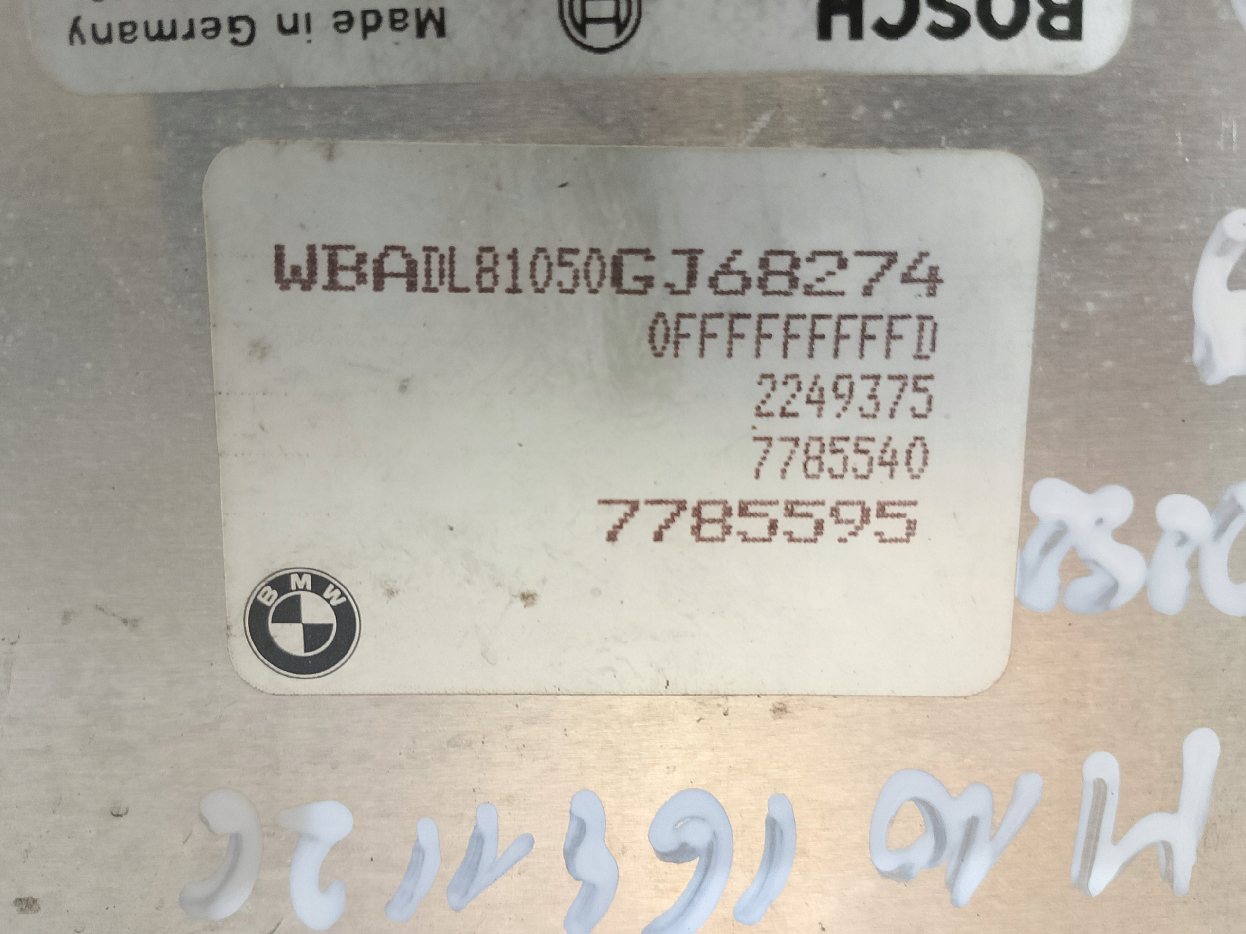 Bedienteil Computer DES MOTORS BMW E39 3.0 D BOSCH 0281001830 7785540