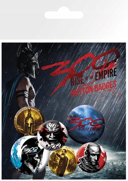 Przypinki 300 Początek imperium zestaw 6 sztuk