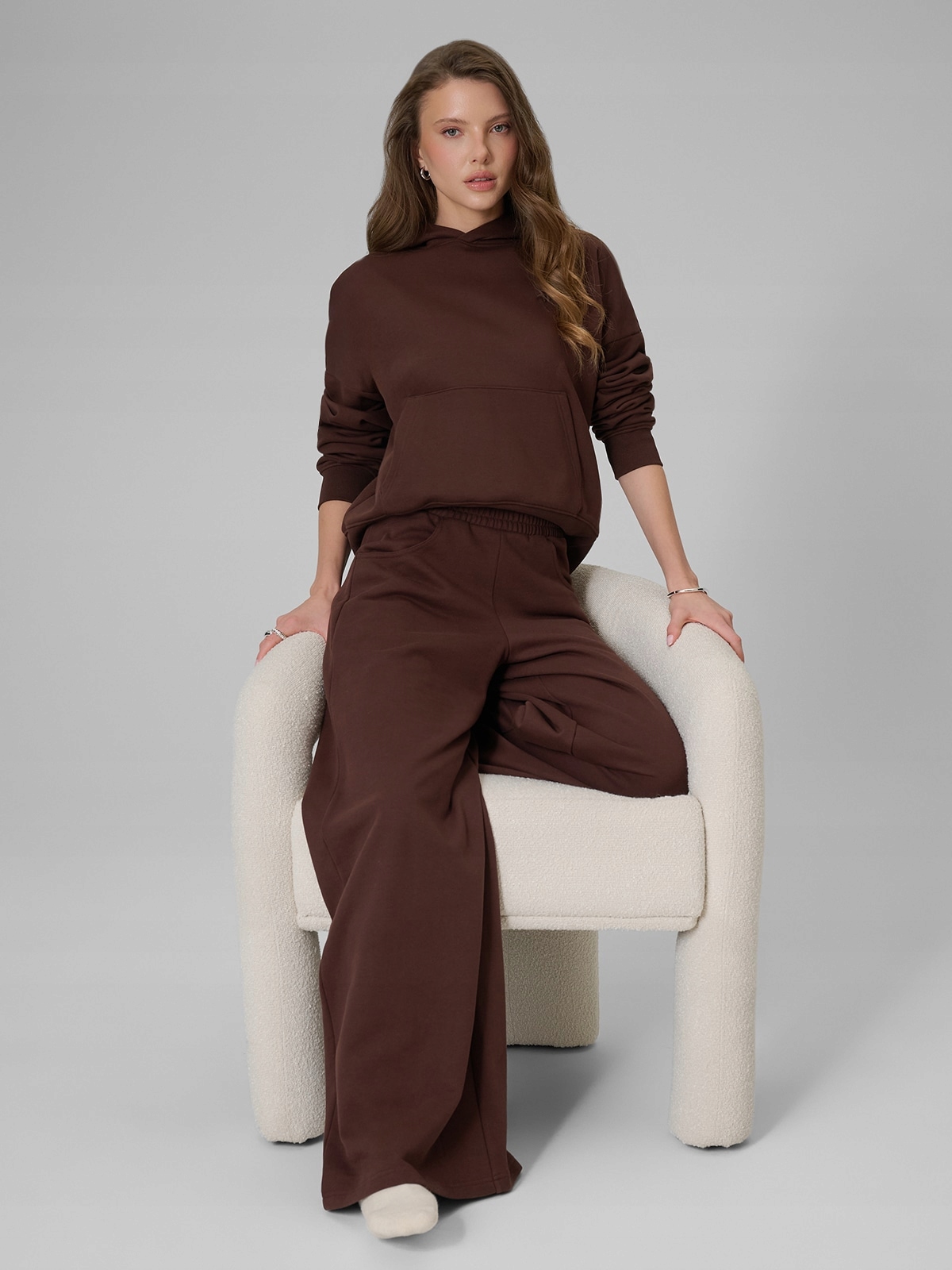 4F Dámské Tepláky Hnědé Široké XL