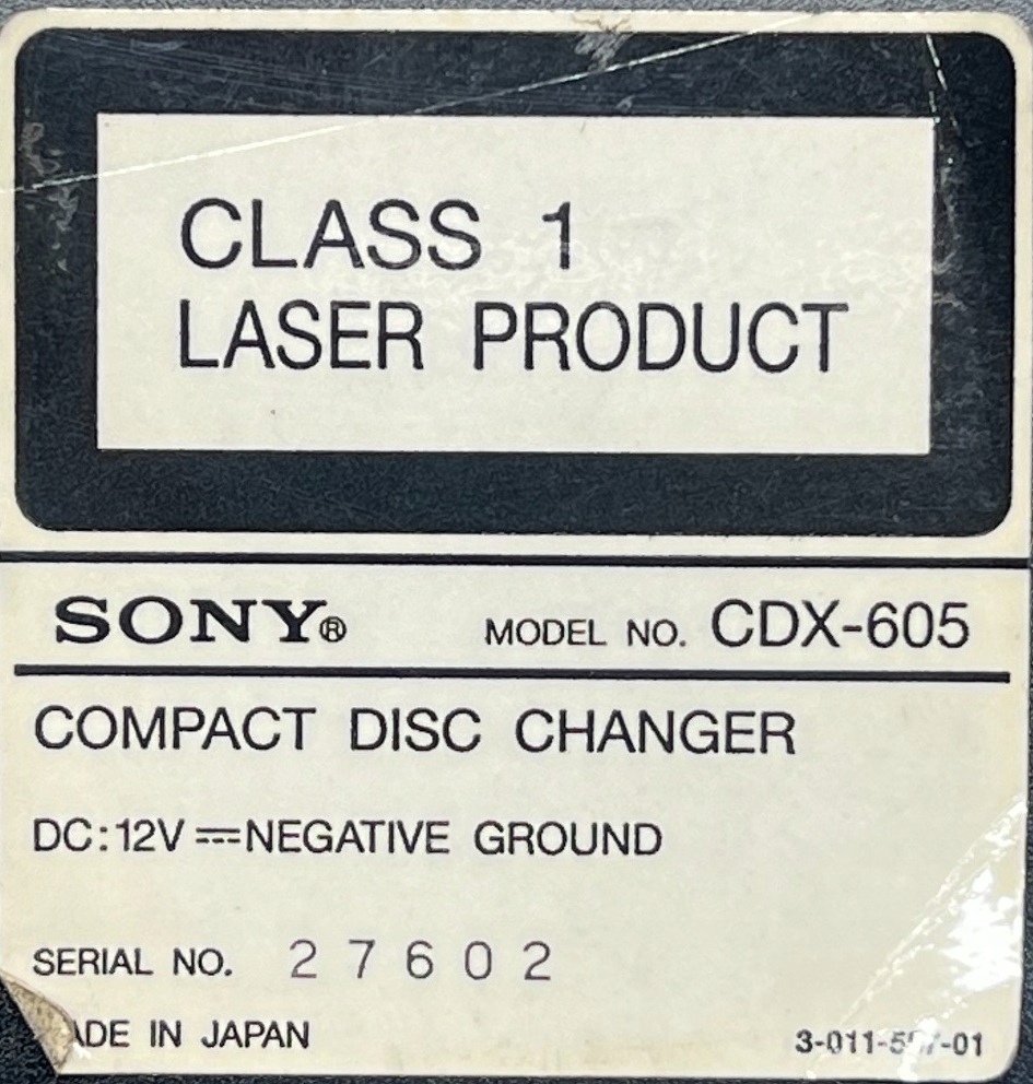 BMW 5 E39 changer PLYT CD SONY CDX-605