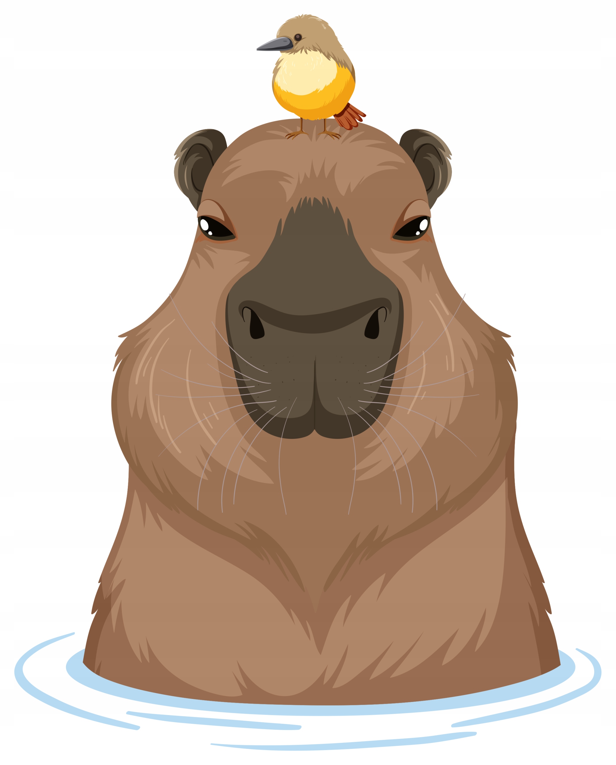 

Naklejka Na Okno Szybę Lustro Kapibara Capybara