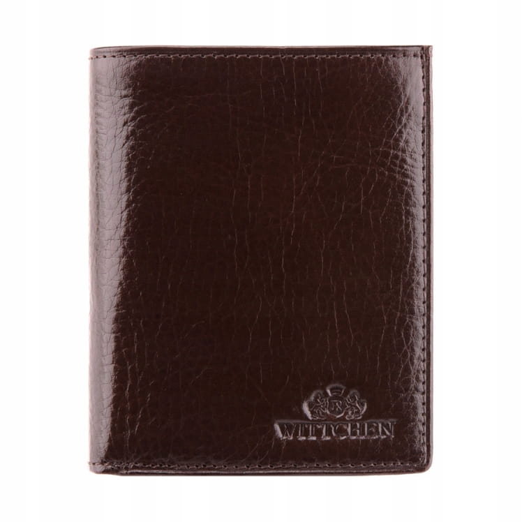 Malá hnědá pánská kožená peněženka Wittchen Italy 21-1-124-4