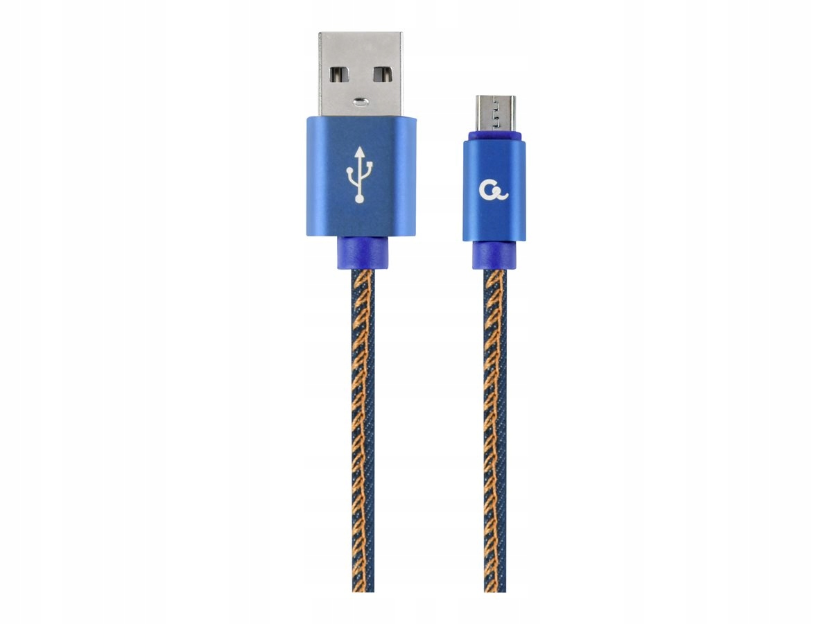 Kabel Przewód USB-micro Usb 1m Jeans Metal Wtyki