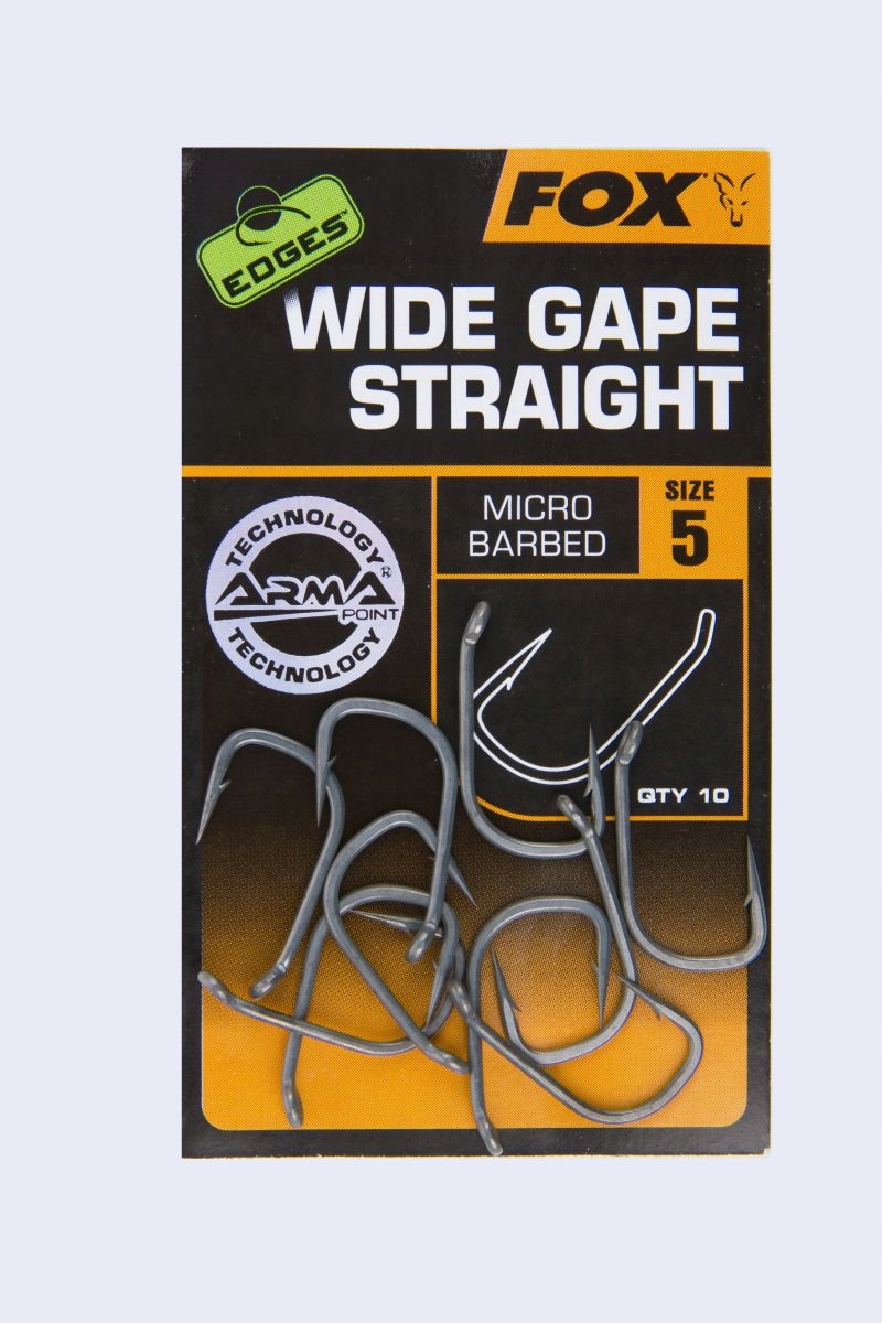 Haczyki Edges Wide Gape Straight roz8 Fox Hak Haki