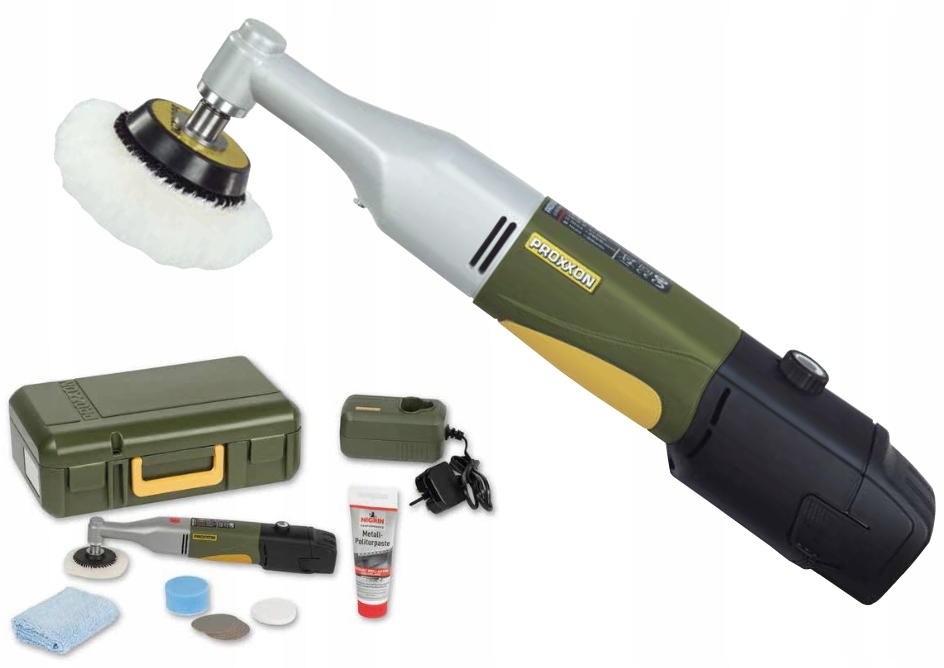 Proxxon 29 820 akumulatorowa polerka kątowa Wp/a 10,8 V walizka, akcesoria