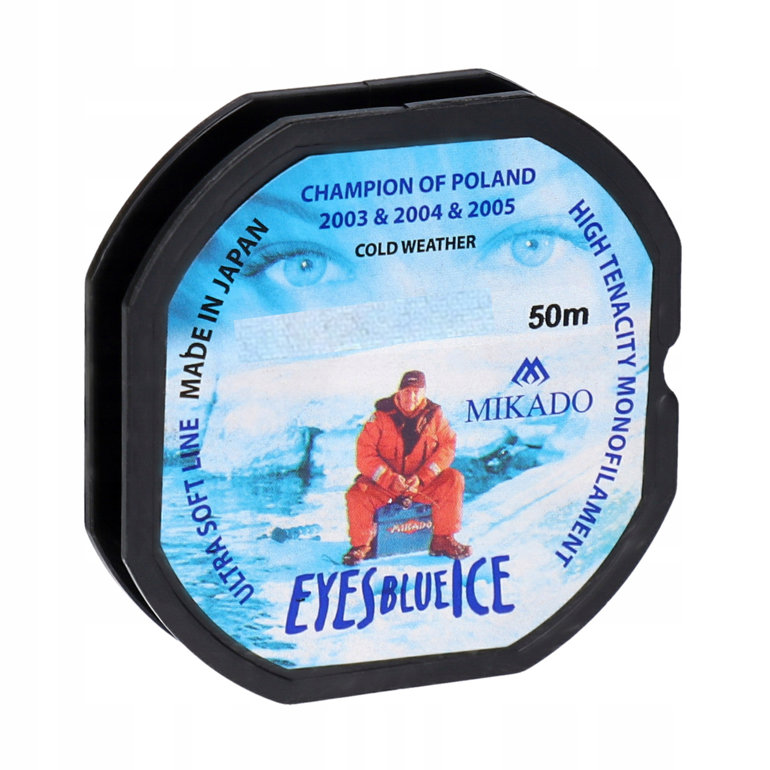 Żyłka podlodowa Mikado Eyes Blue Ice Niebieska 0,14mm 50m
