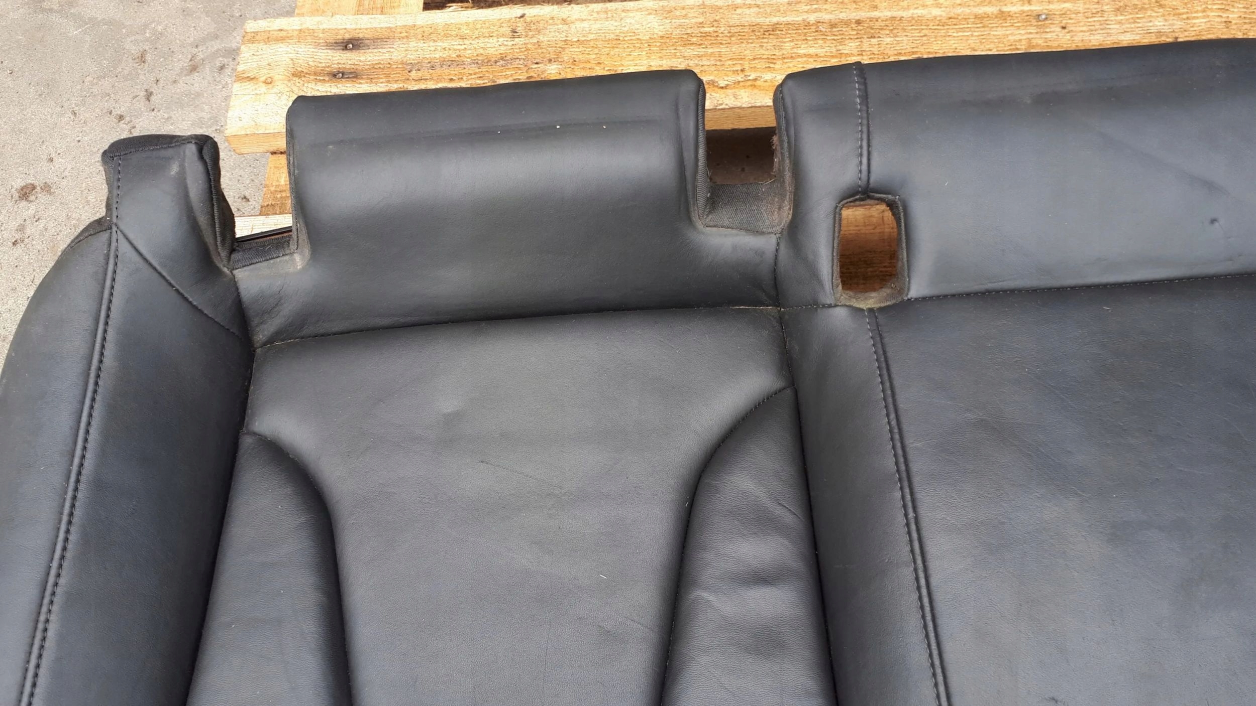 A5 LIFT S5 Sitz heck hinten COUPE schwarze Leder