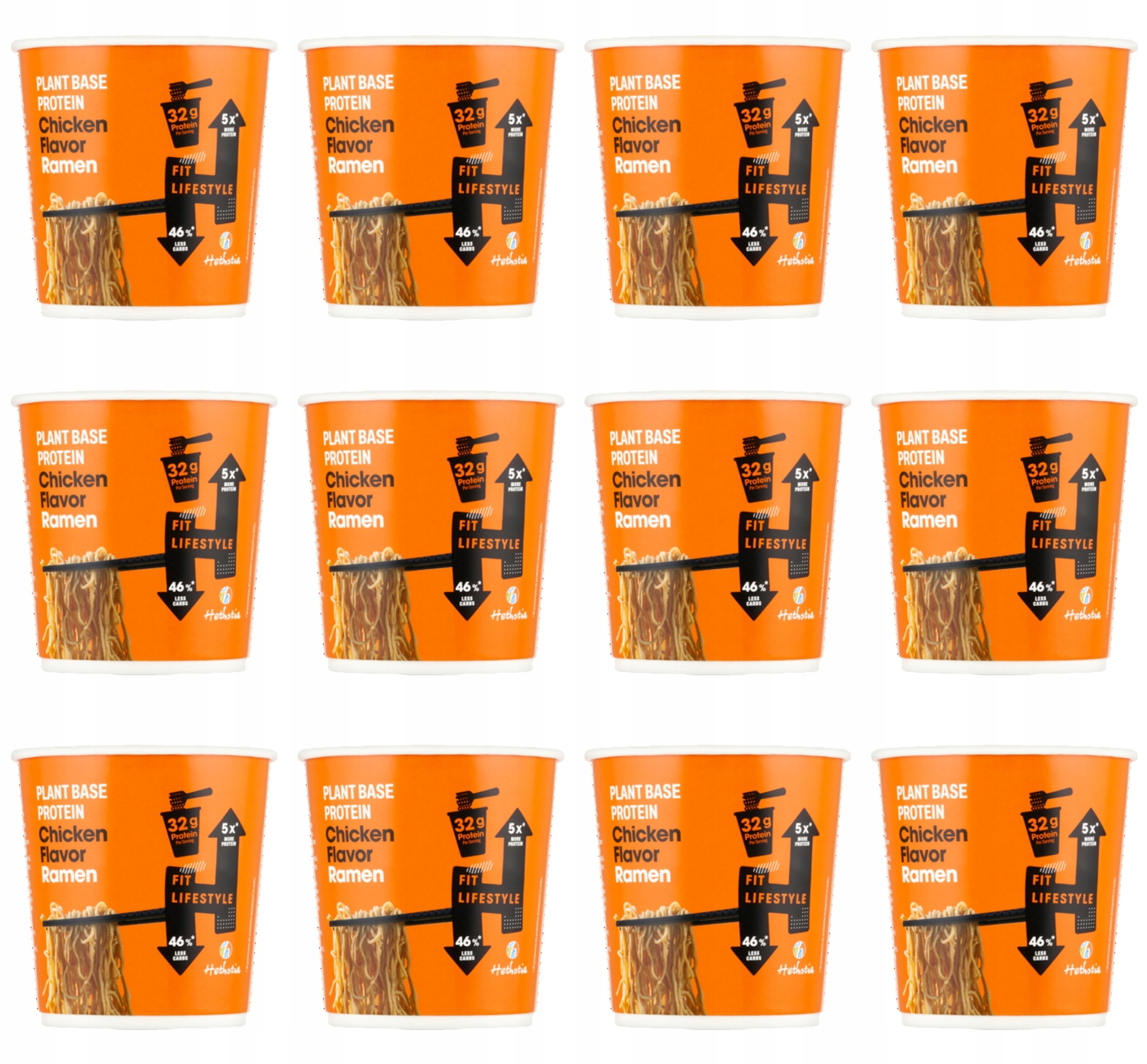 Vysokoproteinový instantní pokrm Ramen kuře 62 g X12