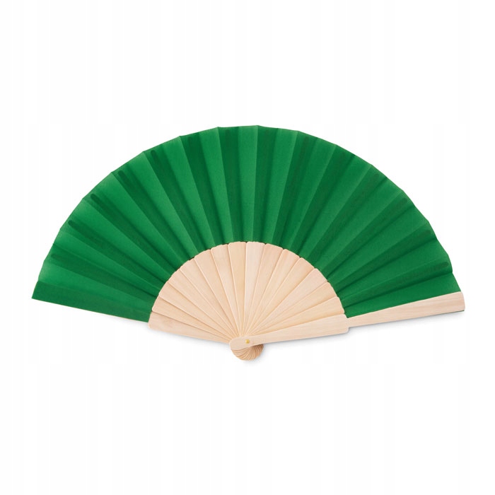 DREWNIANY WACHLARZ zielony