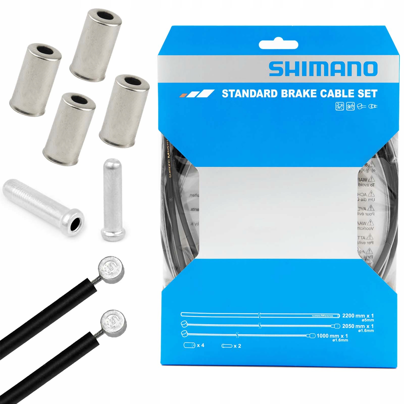

Zestaw linek i pancerzy hamulców Shimano Mtb /road