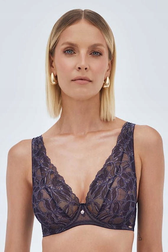 Alles Glow námořnická modrá braletka 75C