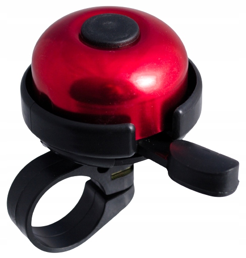 DZWONEK ROWEROWY CZERWONY ALUMINIOWYOWY GŁOŚNY Marka BOB