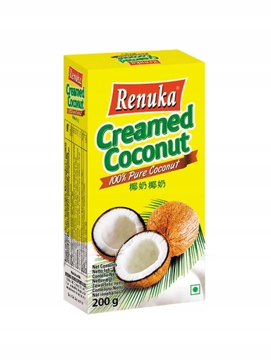 Levně 5 x Kokosový krém v bloku, nerafinovaný 200 g Renuka