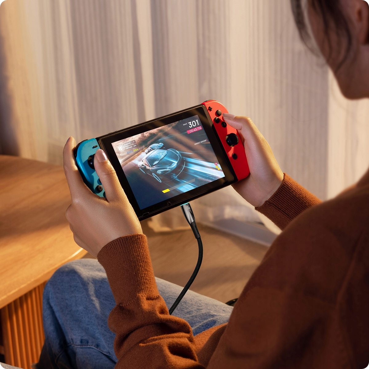 BASEUS PRZEWÓD KABEL USB-C TYPE-C 100W PD QC 2M Stan opakowania oryginalne